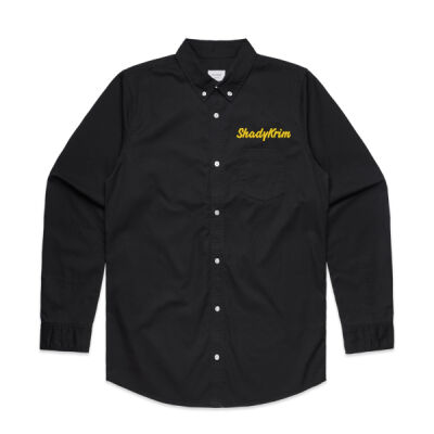 Men's L/S Denim Wash Shirt - Embroidered Logo Thumbnail